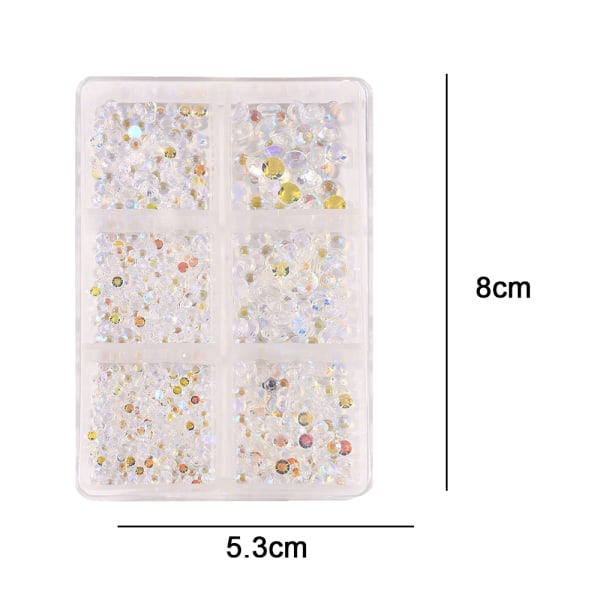 Fladt Baggrund Nail Art Krystal Stene, Krystal Fladt Baggrund Stene Til Pynt