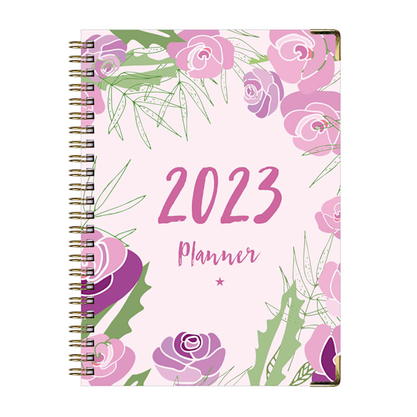 1 st planeringskalender, spiralbunden anteckningsbok med lösblad, veckoplanering, A5