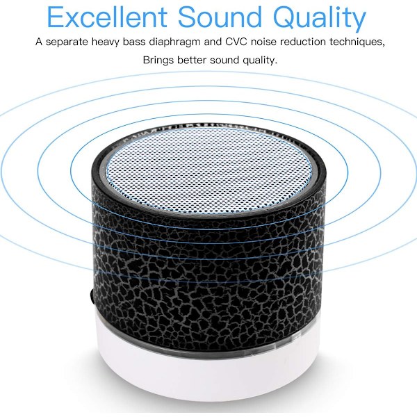 Bluetooth-högtalare med bra ljudkvalitet och musikalitet, vit