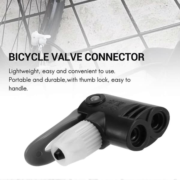 Cykel Cykelhuvud Pump Munstycksventil Anslutningsslang Adapter Pumpdelar