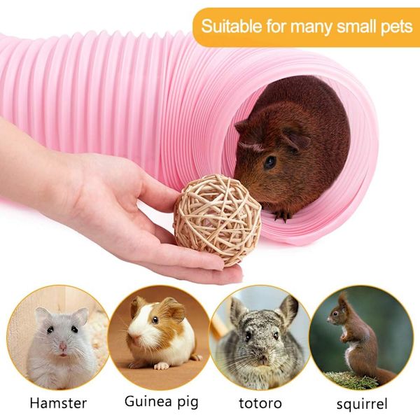 1 st Hamster Rör, Kreativ Anslutning, Hamster Bur och Tillbehör, Hamsterleksaker för att Utöka Utrymme, Transparenta Material, för Smådjursbur