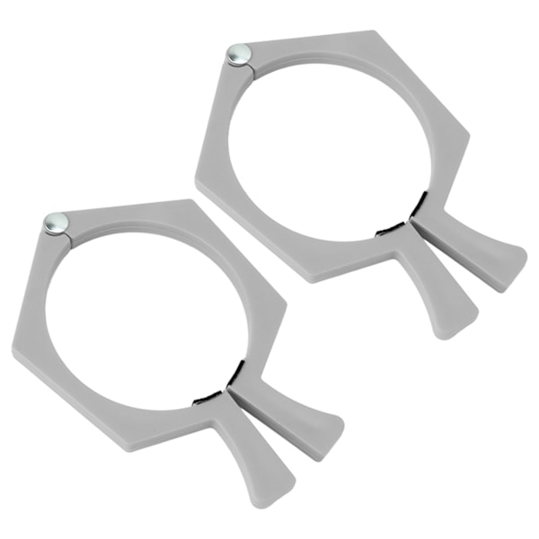 Sublimeringsmuggar Nypklämma för 20oz Muggar, ABS Mugghållare Säkerställer Perfekt Glaskvalitet, Hexagonform För Enkel Placering På Skrivbordet, Grå (2st)