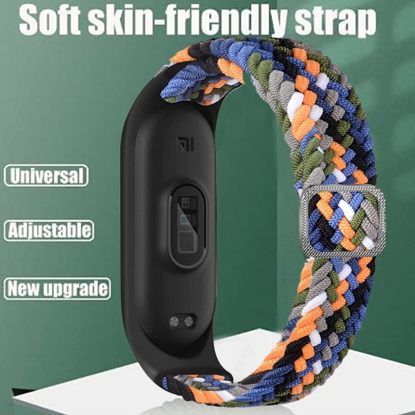 Flätat Solo Loop-band Kompatibelt med Xiaomi Mi Armband
