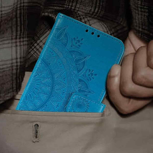 iPhone 7/8/SE (2020/2022) - Mandala Wallet Case - Blå Blå Blå