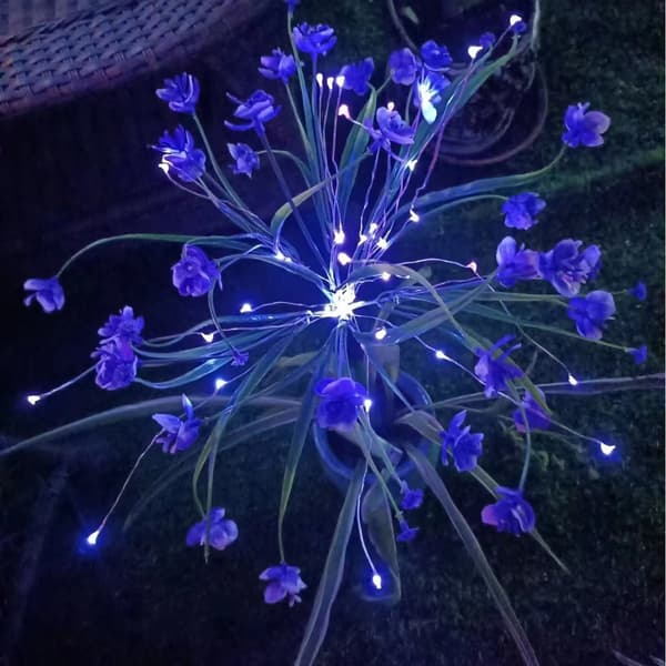 Soldrevne udendørs Phalaenopsis Orkidé Havelamper - blå blue