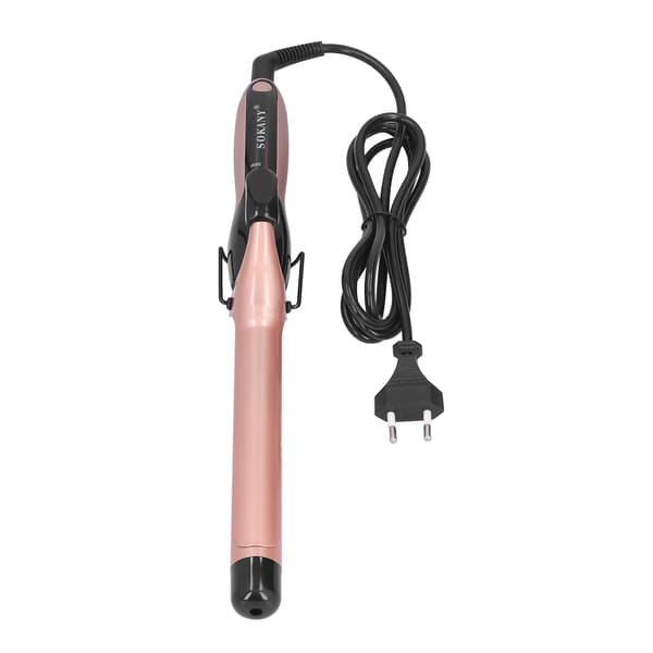 Deep Waves Creator, keramisk krøllstav med temperaturlås, bærbar 25 mm diameter styler, EU-plugg for sikker og effektiv hårstyling