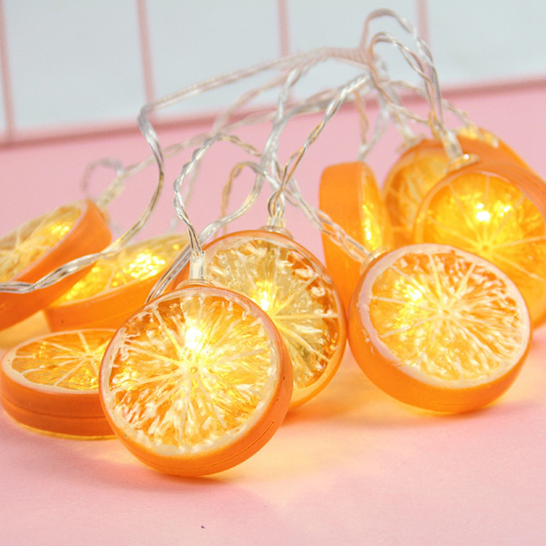 Oransje 1,5m 10LED Lyslenke Hage Julelampe Feriefest Dekorasjon