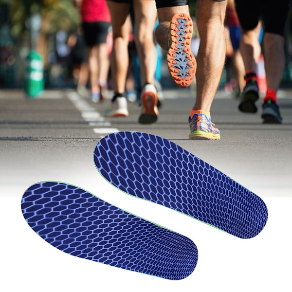 Bekväma ortopediska stödjande innersulor, ventilerande design säkerställer fräscha fötter, giftfritt elastiskt material, idealiska för promenader och sport, lätta att rengöra