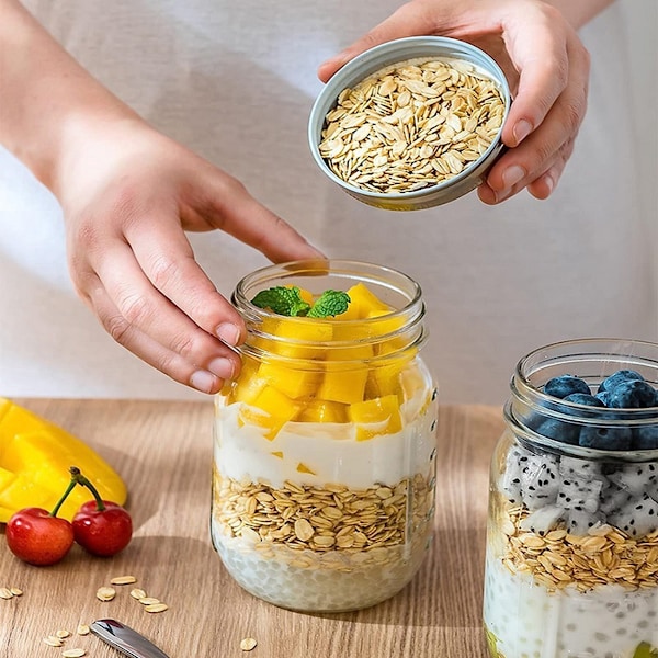 Mason Jar-lock, läcksäkra och säkra, set med 24