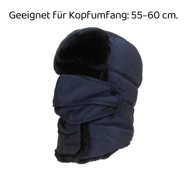 Vinterhat, vindhat, bomberhat 1 STK Vinterhat Herre Lei Feng Hat - Sort