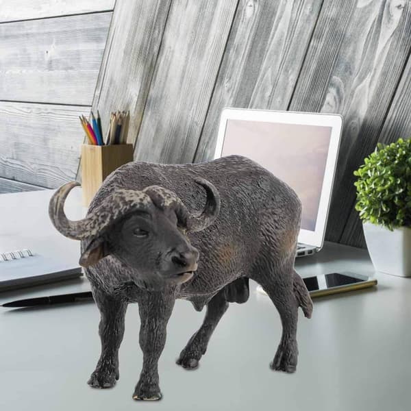 Djurmodell Leksak Simulering Buffel Miniatyr Djurleksak Samling