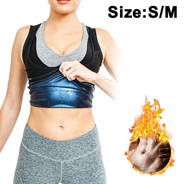 Workout Tank Top Slimming Vest Sports Sweating Vest Coated Tops