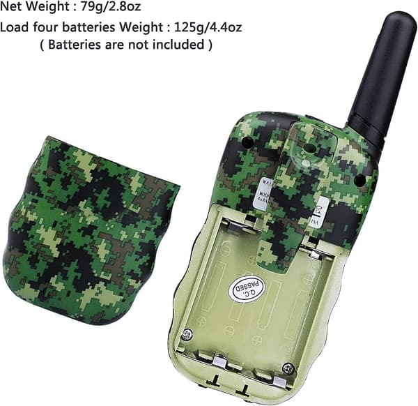 Gul Kamouflage Walkie Talkie 3km Lång Räckvidd, Utomhus Camping G
