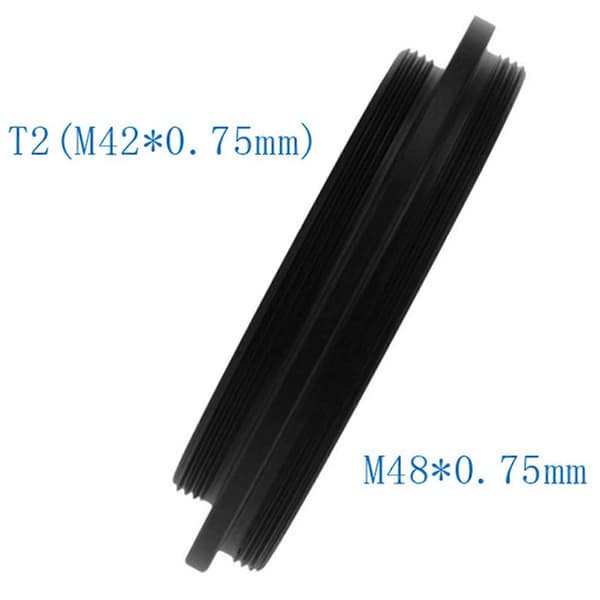 2x M42 til M48 Teleskop Adapterring Aluminium Legering Ramme Med 0,75 Tråd Til Astronomisk Teleskop