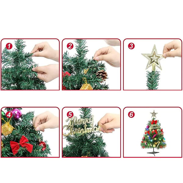 Mini Juletræ med LED-fe lys