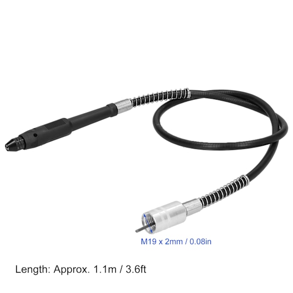 Elektrisk Borr Flexibel Axel 3.2MM Chuck Flexibel Axel Kraftverktyg Tillbehör 1.1m