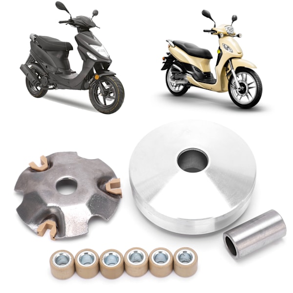 Komplett Variator-Montering Rulle Drivhjul Utskifting for GY6 50cc 80cc 139QMA 139QMB Scooter