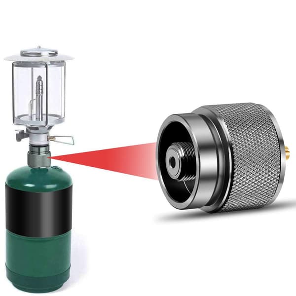 2 stk. Campingkomfur Adapter 1 lb Propan Tank Input EN417 Lindal