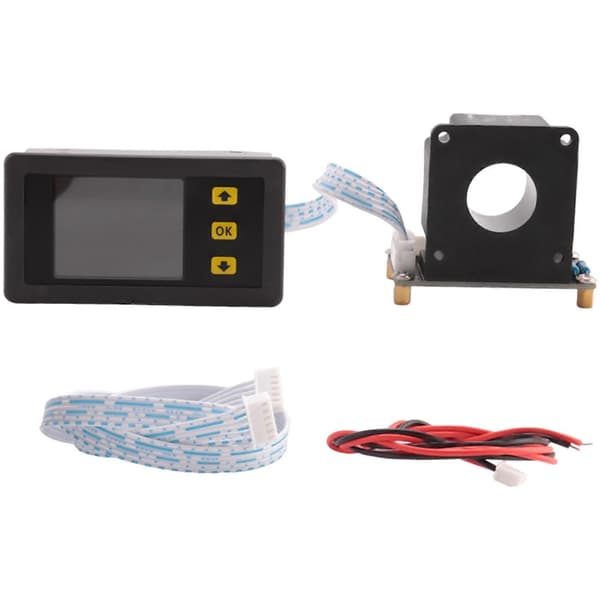 DC 90V 500A Digital Voltmeter Amperemeter Spänning Ström KWh Wattmätare 12V 24V 48V 72V Batterikapacitet