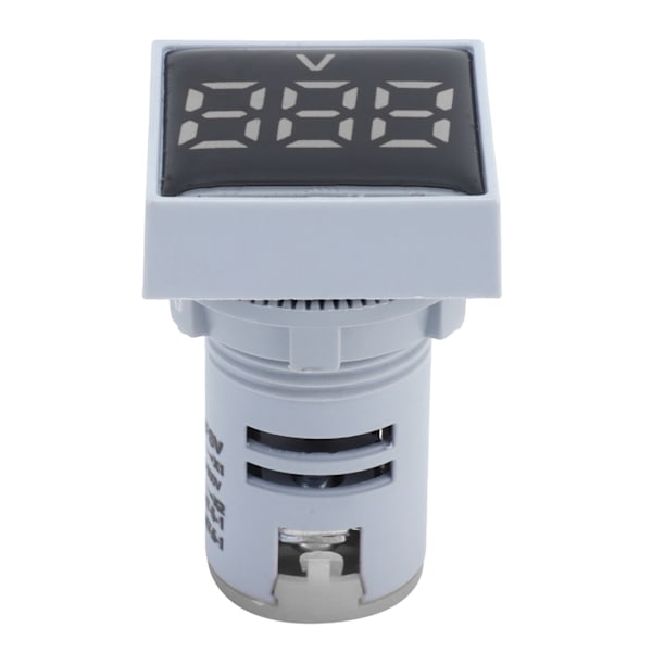 AD16‑22FSV Digital Spänningssignalindikatorlampa Panel Spänningsmätare Indikator 60~500V AC Vit