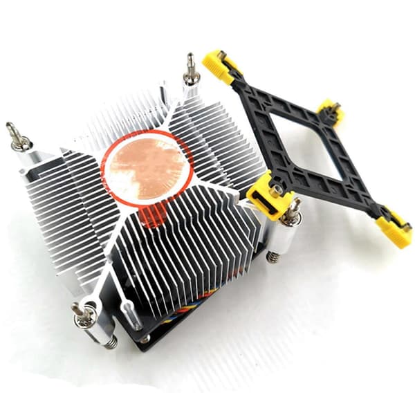 5x CPU-kjøler Vifte Kjøling 1366 2011 1155 4-pinners Ledning Temperaturkontroll Og Hastighetskontroll Radiator
