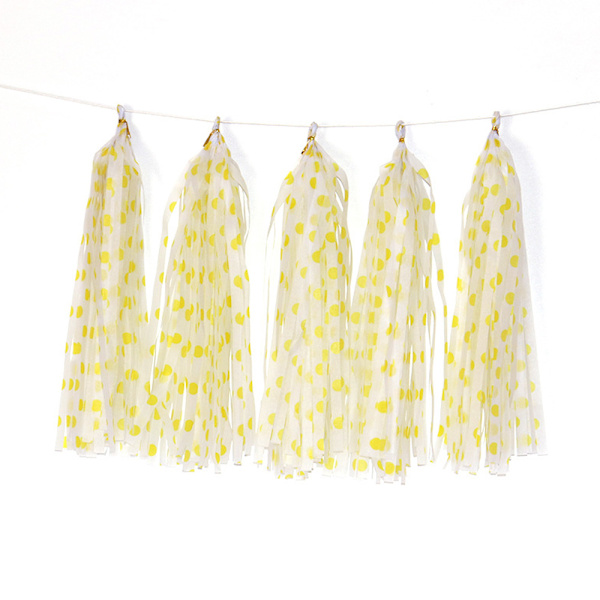30 kpl Paper Tassel Banner - Piste Tassel Garland