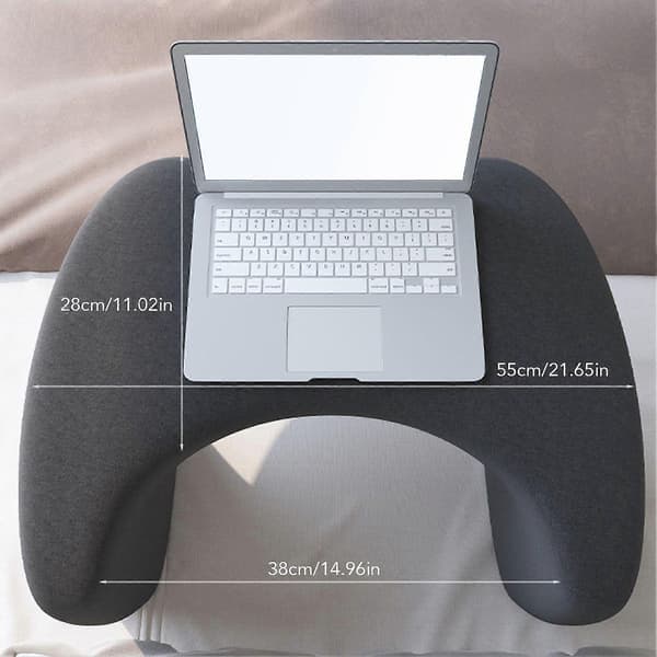 Armstöd Gamingkudde Memory Foam Knäbord Kudde Läskudde med fickor för soffa och säng