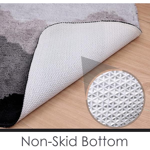 Ultra-Plyschiga Ryamattor för Badrum 20\"x32\", Absorberande Mjuk Badrumsmatta Set, Hållbara Extra Mjuka Ryamattor i Mikrofiber