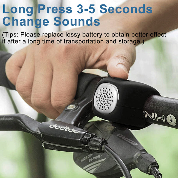 Super Bike Horn 120db, Polkupyörän Sähköinen Kello Junan Äänellä