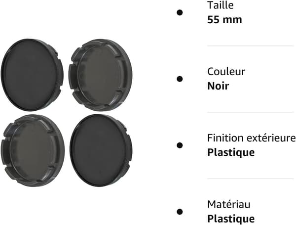 4 navkapsler på 56 mm