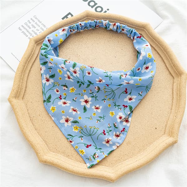 Blommig Elastisk Hårscarf Hårband - 6 st Huvudduk Hårband