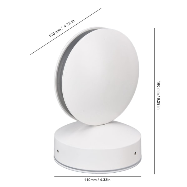 Væglampe LED 360 Grader 10W Blødt Hvidt Lys Aluminiumskal Varmebestandig Nem Installation LED Ganglys