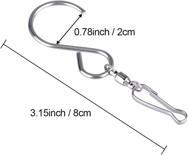 Kuuqa Swivel Hooks Clips för att hänga vindsnurror vindspel
