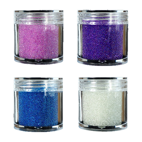 Mini Caviar Nail Krystallperler, for 3D Neglekunst Salongdekorasjoner DIY Håndverk Dekor