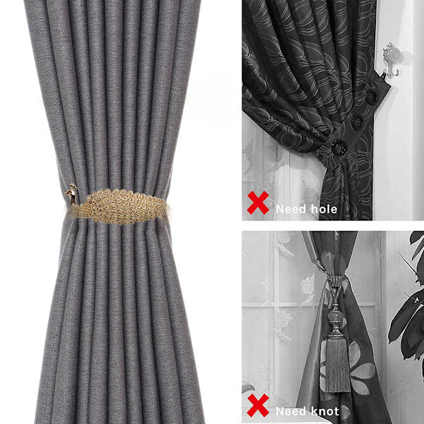 2-pack gardinbindningar modern enkel stil bekväm dekorativ
