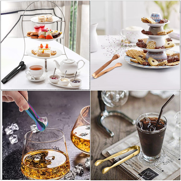 Is Tænger Sukkertænger, Rustfrit Stål Mini Servering Appetitvækkere Til
