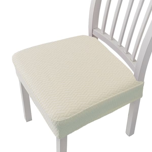 Off-white, T-formet, lang rutete jacquard stolputetrekk, sol