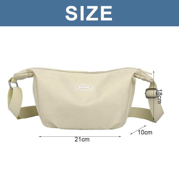 Nylon Crossbody/Bälte Väska med Justerbar Axelrem,