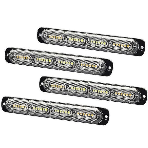 LED Nødblinklys 24-LED Gul Hvit Gul Varsellys Fare Konstruksjonslys For