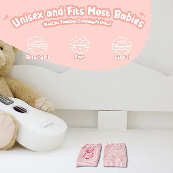 2 par babystrumpor skyddar armbågsskydd småbarn krypande knä