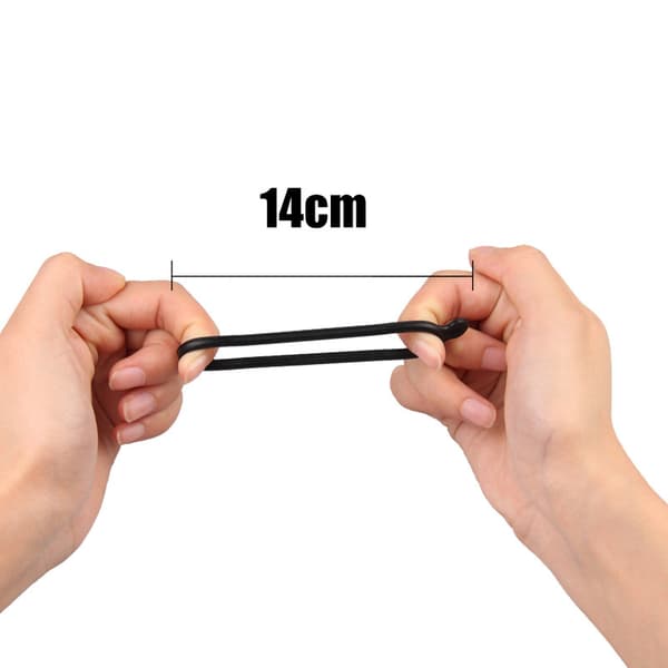 10 par 39-100mm+158-170mm gummi cykel LED forlygter
