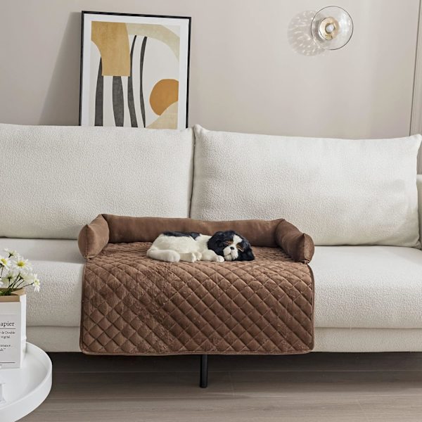 Mjuk plysch hundbädd, mjuk kudde, husdjurssoffa kudde husdjursprodukter kaffe 90cm*90cm