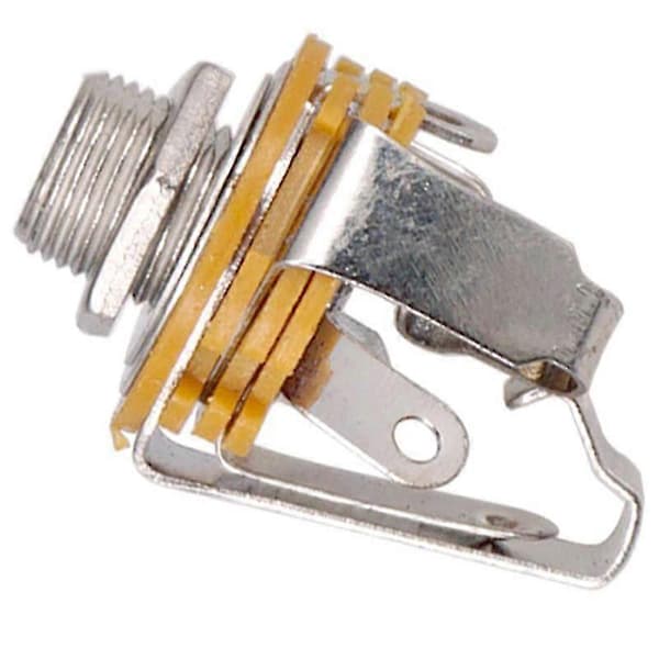 2 stk. 1/4 tomme 6,35 mm Stereo Input Jack Stikdåse til Elektrisk Guitar, Guitar Pickup Output Jack