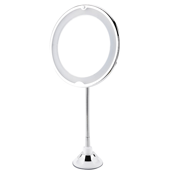 5x Förstorande LED-glas Resesminkspegel Justerbar Toalettbordsspegel