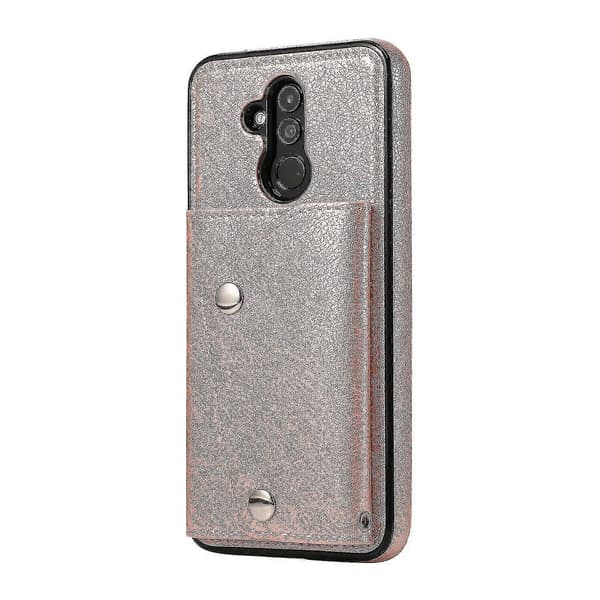 Handgjort PU-läderfodral för Huawei Mate 20 Lite med kortfack, plånboksfunktion, ställfunktion, fallskydd
