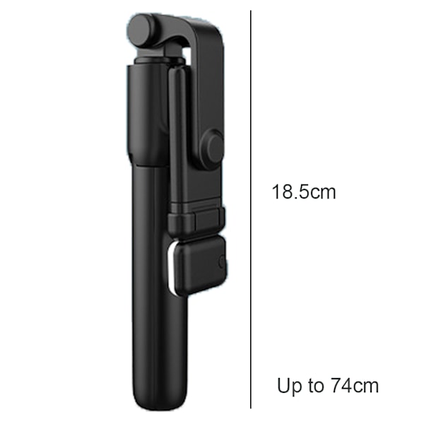 Selfie Stick, Bærbar Aluminium Selfie Stick Stativ med