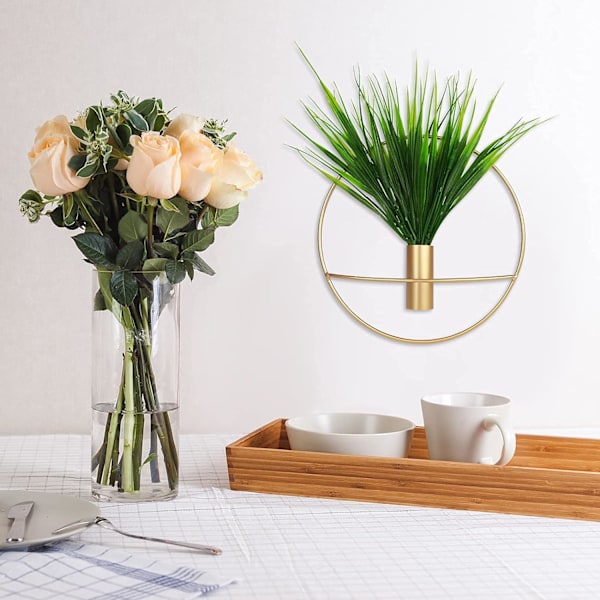 1park Væghængte Blomsterrør, Væghængt Metal Vase Dekoration Holder