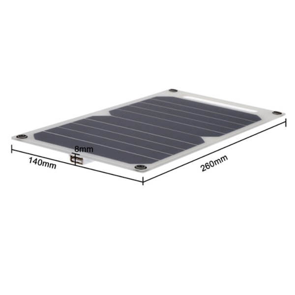 Bärbar Strömkälla, Högeffektiv Mini Solpanel För Utomhusaktiviteter Och Laddning Av Elektronik