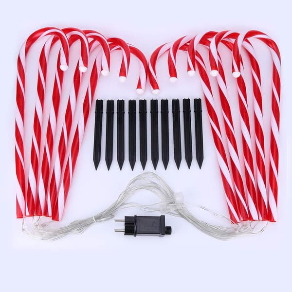 Jule Candy Cane Lys, Over 53 cm til Udendørs Dekorations Tilbehør
