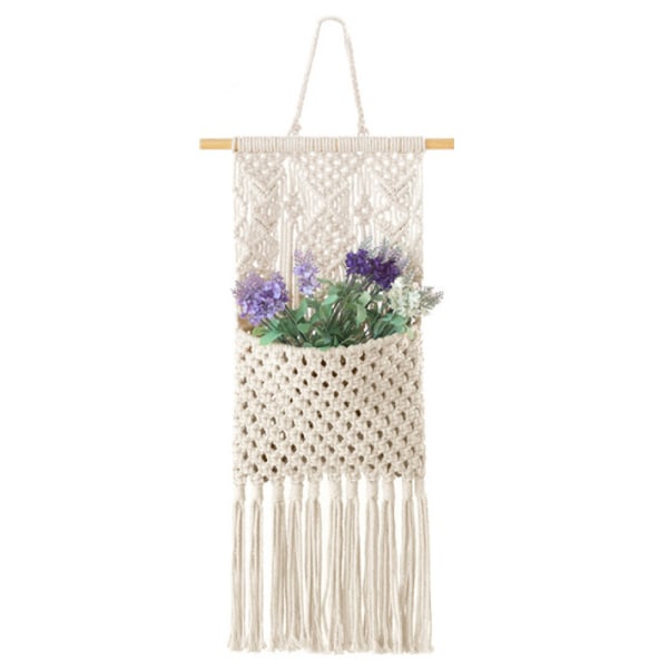 Macrame väggförvaring tidningsförvaring organizer väggförvaring,